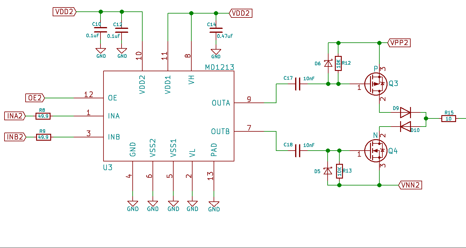 Mosfet driver circuit calculation